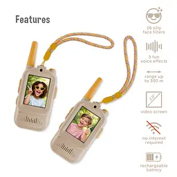 Дитяча відеорація Zazu Walkie Talkie бежева (ZA-WALKIETALKIE-01) - мініатюра 2