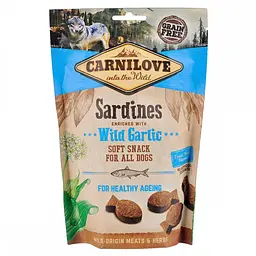 Ласощі Carnilove Dog Semi Moist для собак, сардина і часник, 200 г - мініатюра 6
