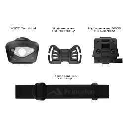 Ліхтар налобний Princeton Tec Vizz Tactical MPLS 550 lm Black - мініатюра 5
