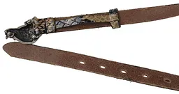 Жіночий шкіряний ремінь Vanzetti RMT267 вінтажний під шкіру змії 2 см - мініатюра 5