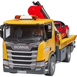 Ігровий набір Bruder Евакуатор Scania Super 560R з краном-маніпулятором та автомобіль Roadster Bruder 1:16 (03552) - мініатюра 8
