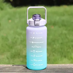 Спортивна пляшка для води BOTTLE gym navy 2 л - мініатюра 2