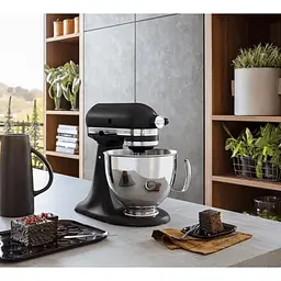 Планетарний міксер KitchenAid Artisan 4.8 л матовий чорний (5KSM125EBM) - мініатюра 4
