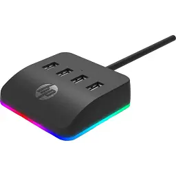 Концентратор HP USB 3.0 to 4xUSB 3.0 RGB black HP (HP_DHC-CT120)