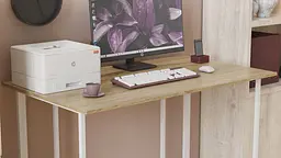 Комп'ютерний стіл Ferrum-decor Ханна 75x100x60 білий ДСП Дуб Сонома 16мм (FRD-103991) - мініатюра 2