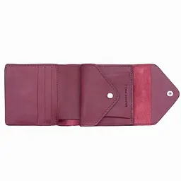 Чоловіче шкіряне портмоне бордове GRANDE PELLE 11.5х9х1.5 см acs0032108 - мініатюра 4