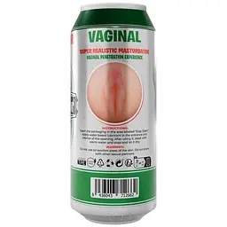 Мастурбатор-вагіна Alive Heineken Vagina II у вигляді банки пива, реалістичний - мініатюра 7