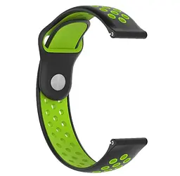 Спортивний ремінець Primo Perfor Sport для годинника Motorola Moto 360 2nd gen (42 мм ) Black Green - мініатюра 3