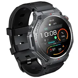 Смарт-годинник Hoco Y37 Smart sports watch (call version) Black - мініатюра 3