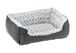 Лежак для собак і котів Ferplast Sweetie 45 зі штучним хутром сірий 48x37x16 см 81064499