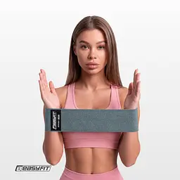 Тканинна гумка для фітнесу EasyFit MEDIUM - мініатюра 10