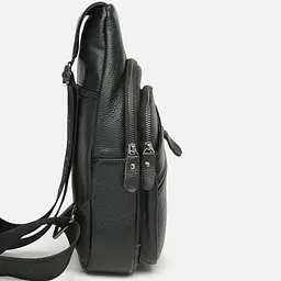 Чоловічий рюкзак шкіряний Keizer K11808-black - мініатюра 4