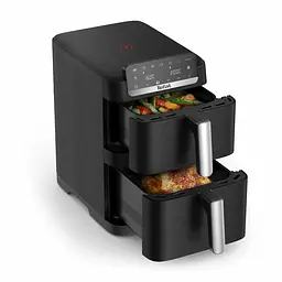 Мультипіч Tefal Easy Fry Crispy Stack 2700Вт чаша-6+4 л сенсорне кер., 2 чаші, гриль, пластик, чорний - мініатюра 10