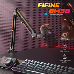 Стійка пантограф Fifine BM38 Black RGB - мініатюра 4