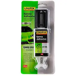 Клей епоксидний Unifix 30 г шприц прозорий