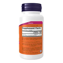Вітамін Е-400 зі Змішаними Токоферолами Now Foods Е-400 268 mg 250 капсул - мініатюра 2