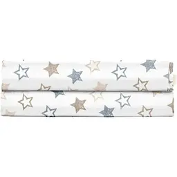 Простирадло Cosas полуторне 155х240 clear stars cs1, бежевий (StarsClear_GreyBeige_155s)