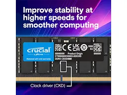 Пам'ять для ноутбуків Crucial 32 GB SO-DIMM DDR5 6400 MHz (CT32G64C52CS5) - мініатюра 4