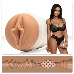 Мастурбатор Fleshlight Girls Autumn Falls - Cream, зі зліпком вагіни, дуже ніжний - мініатюра 4