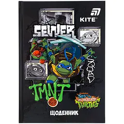 Щоденник шкільний Kite Ninja Turtles 170х238 мм чорний (NT25-262) - мініатюра 4