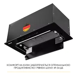 Витяжка повновбудована Weilor Lumina Wbg 69 Black Silence - мініатюра 8
