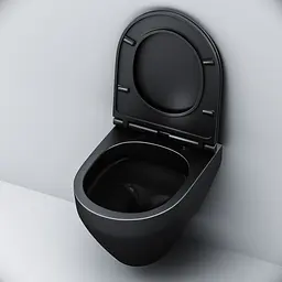 Унітаз підвісний FlashClean Am.Pm Spirit V2.0 з сидінням мікроліфт black matt C701700MBSC, Чорний матовий - мініатюра 2