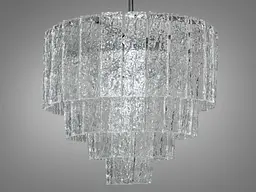 Підвісна кришталева люстра Diasha 816/500CH — 9×E14, 49×70 см, хром - мініатюра 3