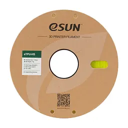 Пластик для 3D-принтера eSUN TPU HIGH SPEED 1.75 мм 1 кг FLUORES YELLOW (TPU-HS175F-Y1P1) - мініатюра 3