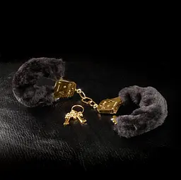 Наручники Pipedream Fetish Fantasy Gold (чорний) - мініатюра 3