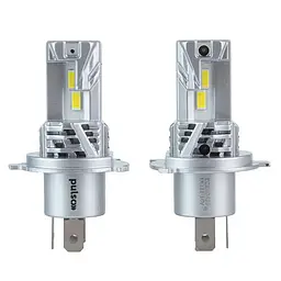 LED лампи для авто Pulso M6 H4 LED-chips 7535 9-18V 2x28w 6000Lm 6500K