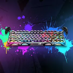 Клавіатура GravaStar Mercury V75 Pro 80keys Magnetic Jade Gaming 8K USB-A RGB Neon Graffiti (GSV75PRO_U_CG_BLK) - мініатюра 13