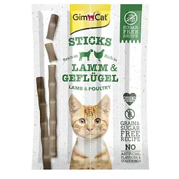 Ласощі для кішок GimCat Sticks Lamb and Poultry з ягнятком та птицею 4 шт по 5 г (G-420912/420523/420820)
