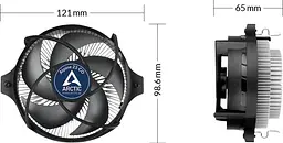 Кулер для процесора Arctic Alpine 23 СО AM4 (ACALP00036A) - мініатюра 6