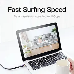 Патч-корд Vention CAT7 SSTP Ethernet, 1.5 м, чорний (ICABG) - мініатюра 8