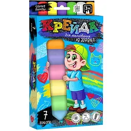 Крейда для малювання на асфальті MEL-01-05U 7 шт Різнокольоровий shop (4823102802657)