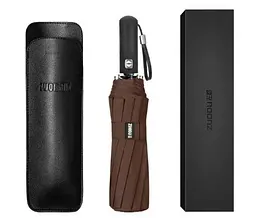 Парасолька складна автоматична Xiaomi Zuodu Automatic Umbrella (ZD001) Brown - мініатюра 3