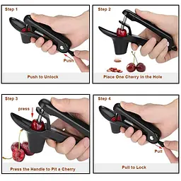 Механічний прилад для видалення кісточок з вишні Veleka Cherry Pitter · Вишнечистка · Вишнедавка - мініатюра 6