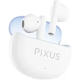 Навушники бездротові Space TWS, White, Bluetooth 5.3, мікрофон Pixus teh0028007 - мініатюра 4