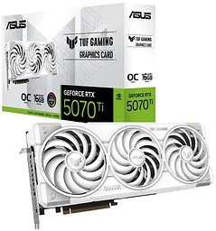 Відеокарта ASUS RTX 5070 Ti 16GB TUF Gaming OC Edition WHITE (TUF-RTX5070TI-O16G-WHITE-GAMING) (GDDR7, 256 bit, PCI-E v5.0 x16) - мініатюра 10
