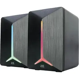 Колонки 2E GAMING SG300, чорний, 2 x 3 Вт, 3.5 мм, RGB-підсвічування, 1.1 м (2E-SG300B)