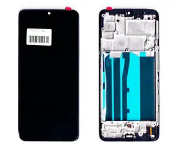 Дисплей Oppo Reno 3 4G/A91/F15/K7 5G OLED чорний + рамка