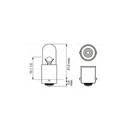 Автолампа Bosch 4W (1 987 302 207) - мініатюра 5