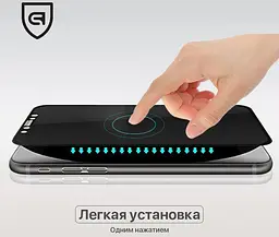 Захисне скло для Apple iPhone 7 Plus/8 Plus, 3D PREMIUM, повноекранне 3D скло з рамкою, глянцеве, загартоване, протиударне, ультратонке, олеофобне покриття, 9H, стійкість до подряпин, проста установка, повне проклеювання, ArmorStandart (ARM49288) - мініатюра 7