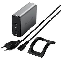 Мережевий зарядний пристрій Satechi 165 W USB-C 4-Port PD GaN Charger Space Gray (ST-UC165GM-EU) - мініатюра 2