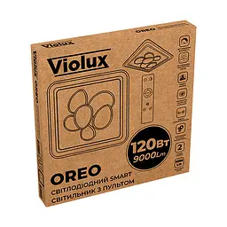 Світильник LED smart OREO+пульт 120W 3000-6000K IP20 коричневий квадрат Violux ( 220415 ) - мініатюра 8