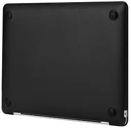 Пластикова накладка (верх та низ) HardShell Crystal Case для Apple MacBook Air 13` A1932/A2179/A2337 2018-2020 Black [61078] - мініатюра 4