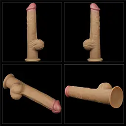 Фалоімітатор Lovetoy Handle Cock 12.5'', 32.8 см (тілесний) - мініатюра 8