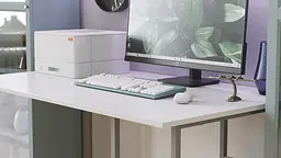 Комп'ютерний стіл Ferrum-decor Кевін 75x120x60 сірий ДСП Білий 16мм (FRD-101719) - мініатюра 4