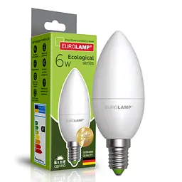 Лампочка Eurolamp LED CL 6W E14 4000K 220V (LED-CL-06144(P)) - мініатюра 2