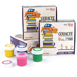 Набір гуашевих фарб Cats 9×10 мл ROSA Kids (4823098541561) - мініатюра 5